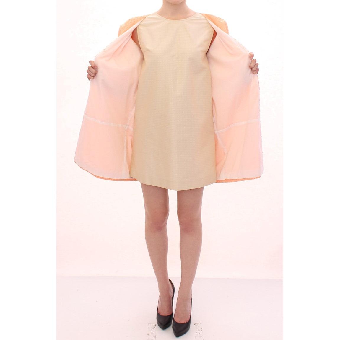 Pink Short Sleeves Jacket Coat - coffeewithmee2