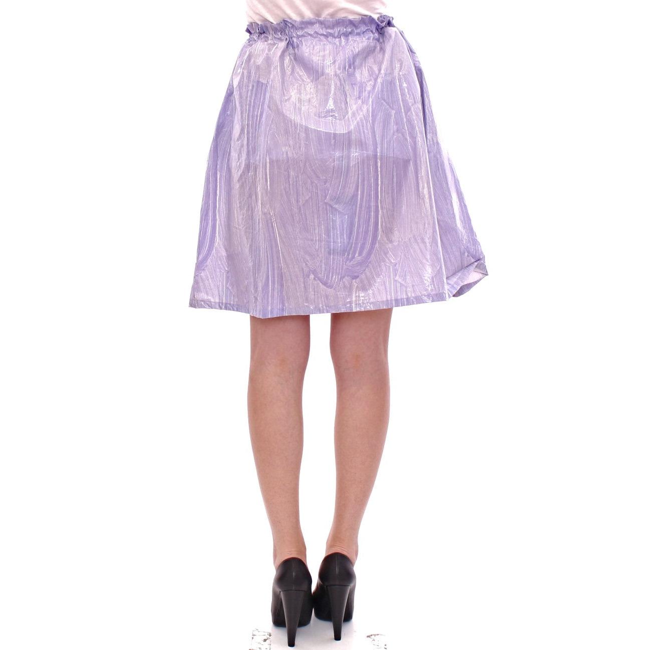 Purple Adjustable Waist Strap A-Line One Size Skirt - coffeewithmee2