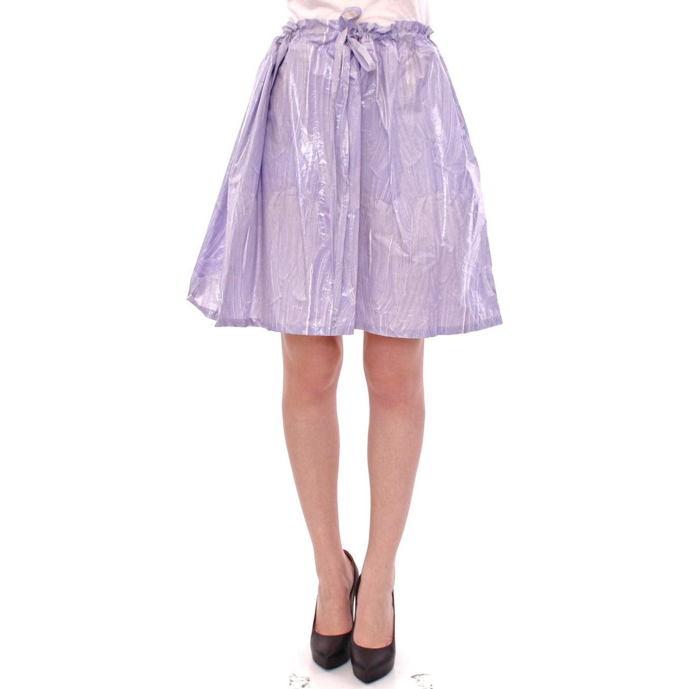 Purple Adjustable Waist Strap A-Line One Size Skirt - coffeewithmee2