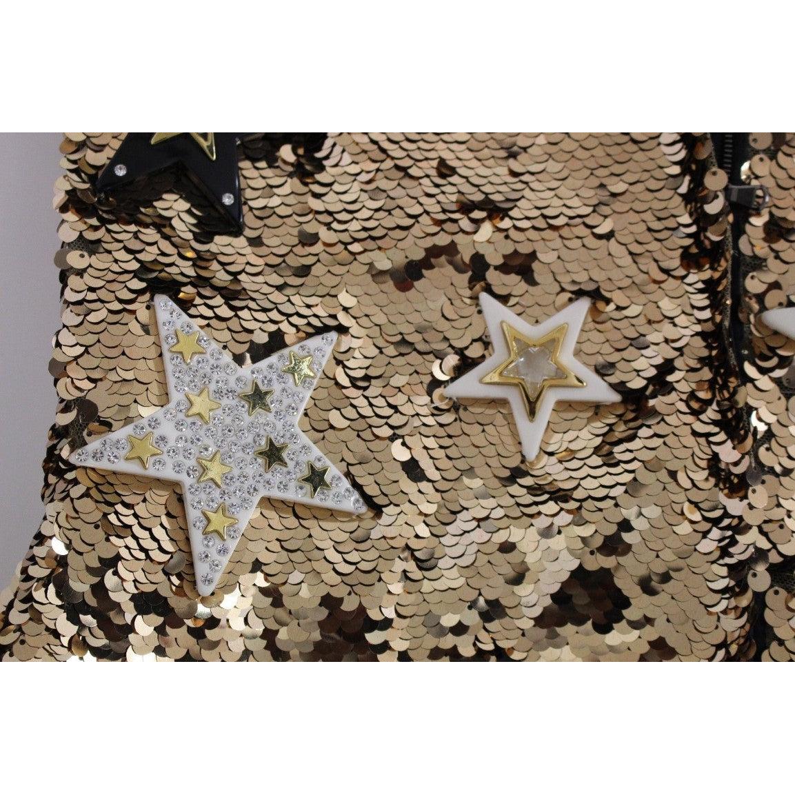 Masterpiece gold sequined crystal swarovski dress - coffeewithmee2