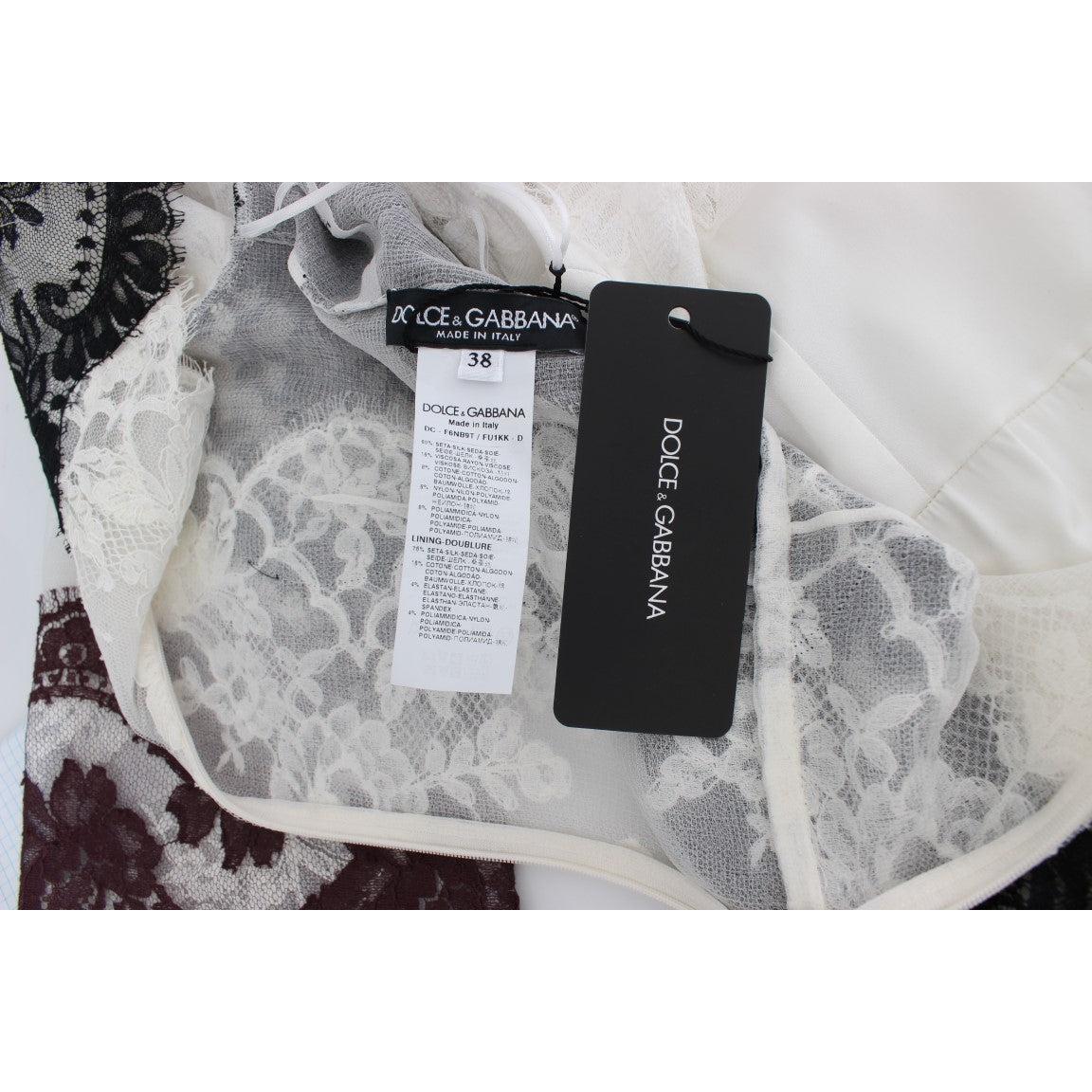 White Floral Lace Full Length Gown Dress - coffeewithmee2