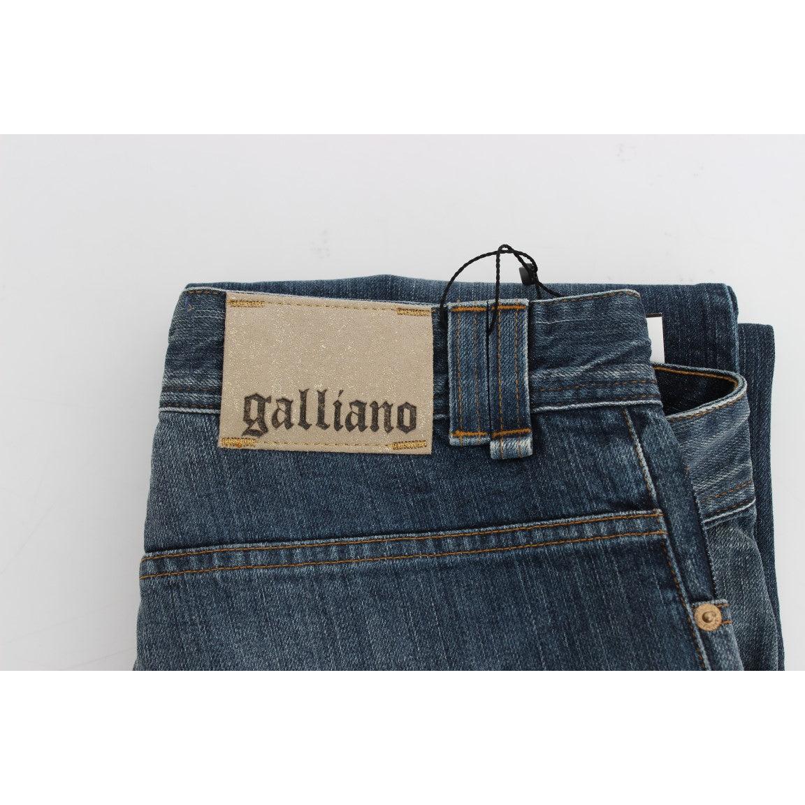 Blue Wash Relaxed Fit Cotton Stretch Denim Jeans - coffeewithmee2