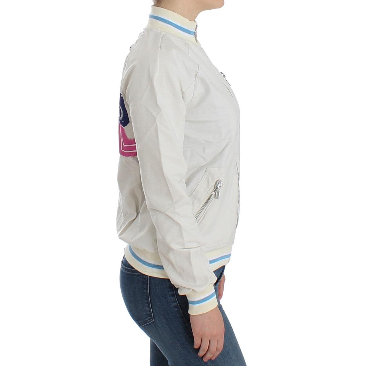 White Mock Zip Cardigan Sweatshirt Sweater - coffeewithmee2