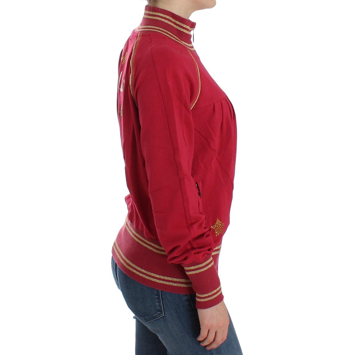Pink Mock Zip Cardigan Sweatshirt Sweater - coffeewithmee2