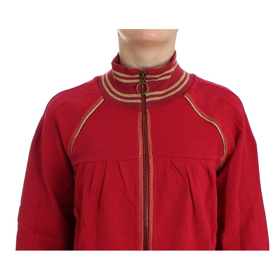 Pink Mock Zip Cardigan Sweatshirt Sweater - coffeewithmee2
