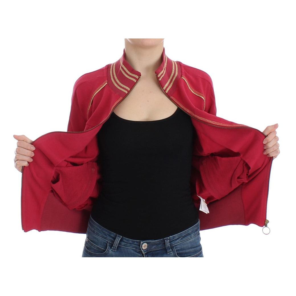 Pink Mock Zip Cardigan Sweatshirt Sweater - coffeewithmee2