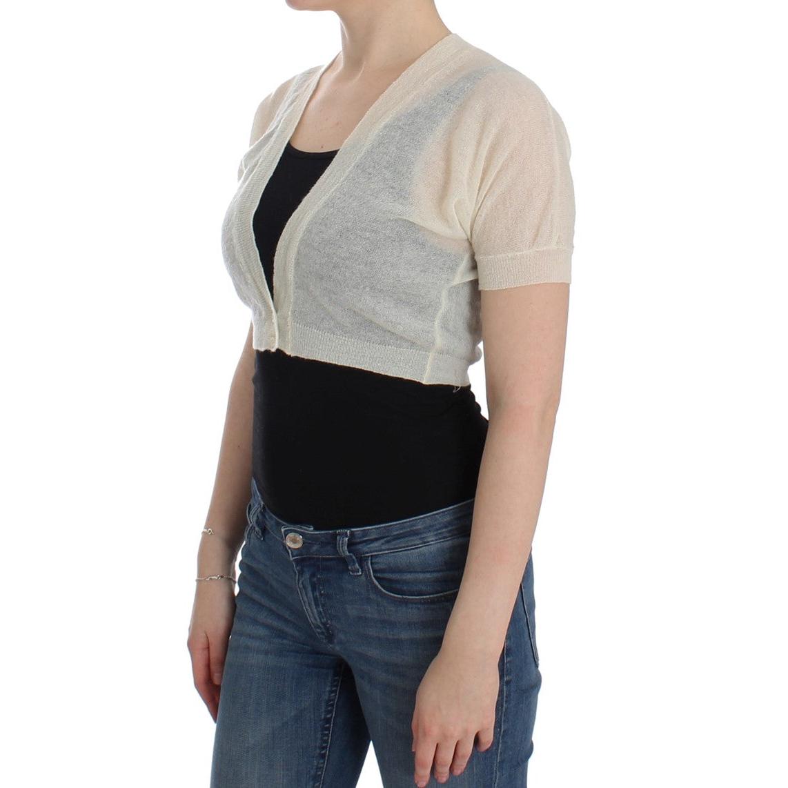 White Wool Cardigan Sweater - coffeewithmee2