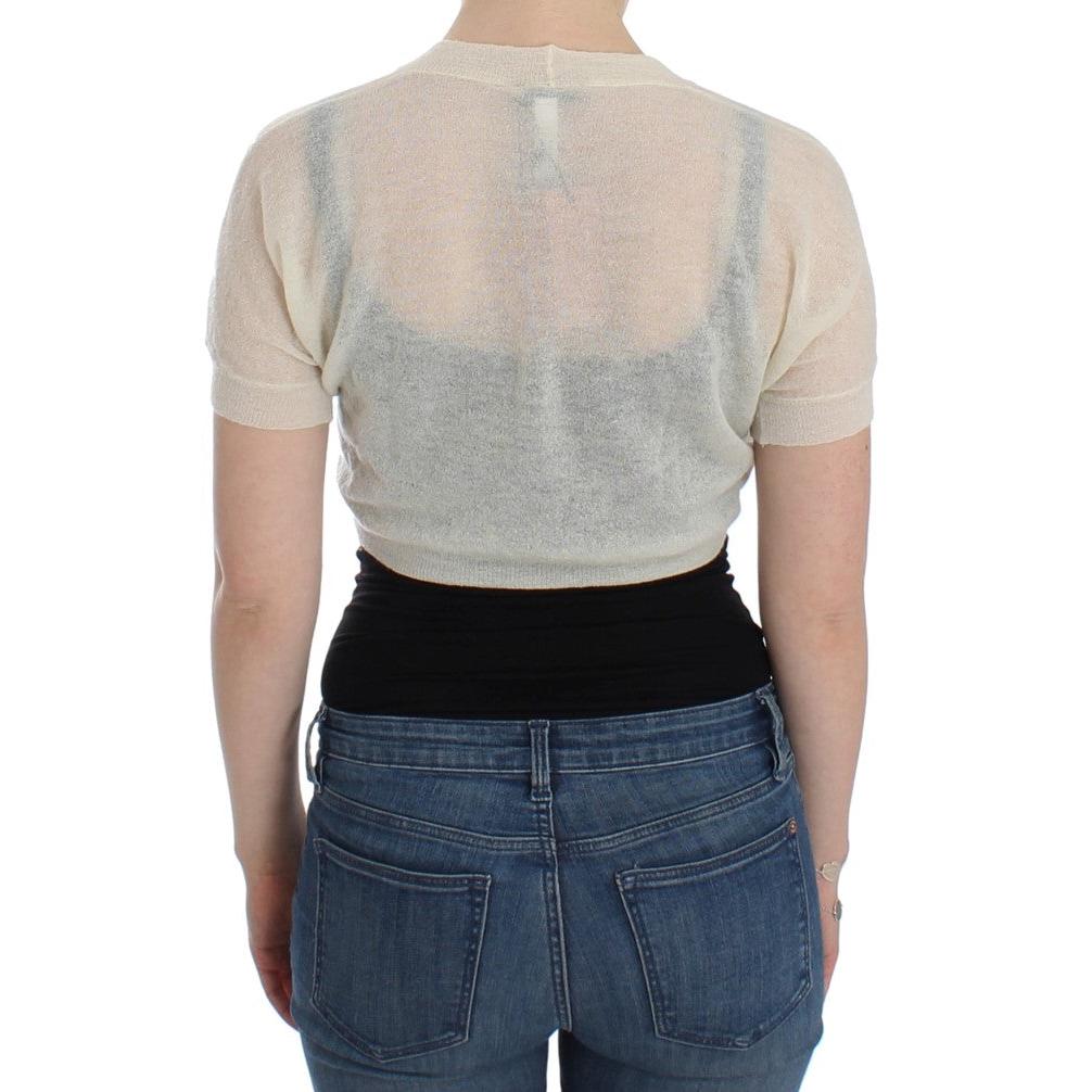 White Wool Cardigan Sweater - coffeewithmee2