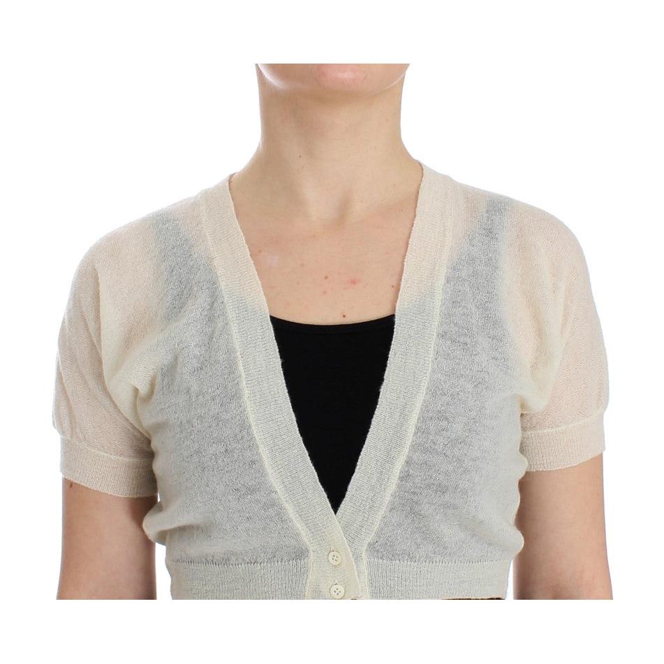 White Wool Cardigan Sweater - coffeewithmee2