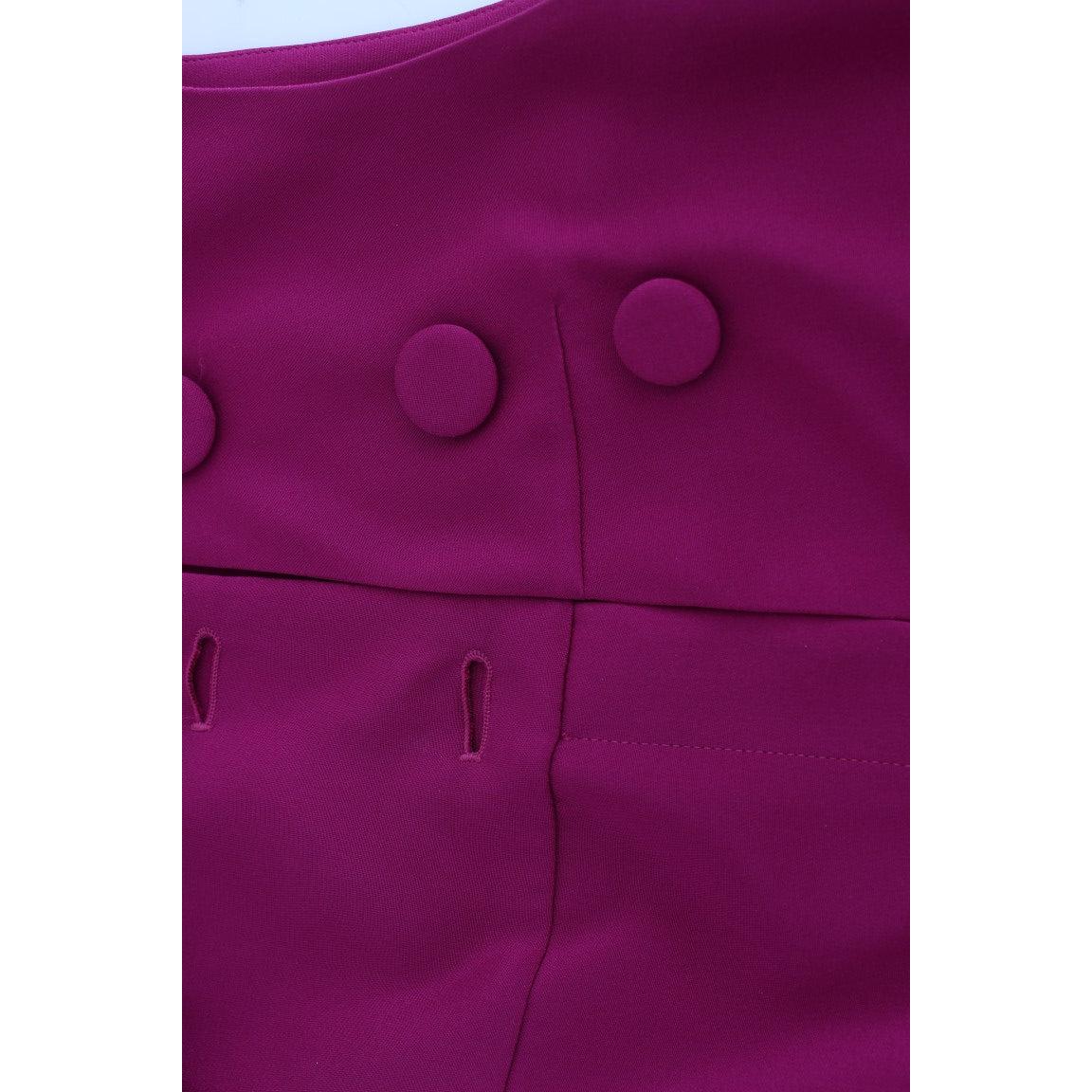 Purple Silk Sleeveless Blouse Top - coffeewithmee2