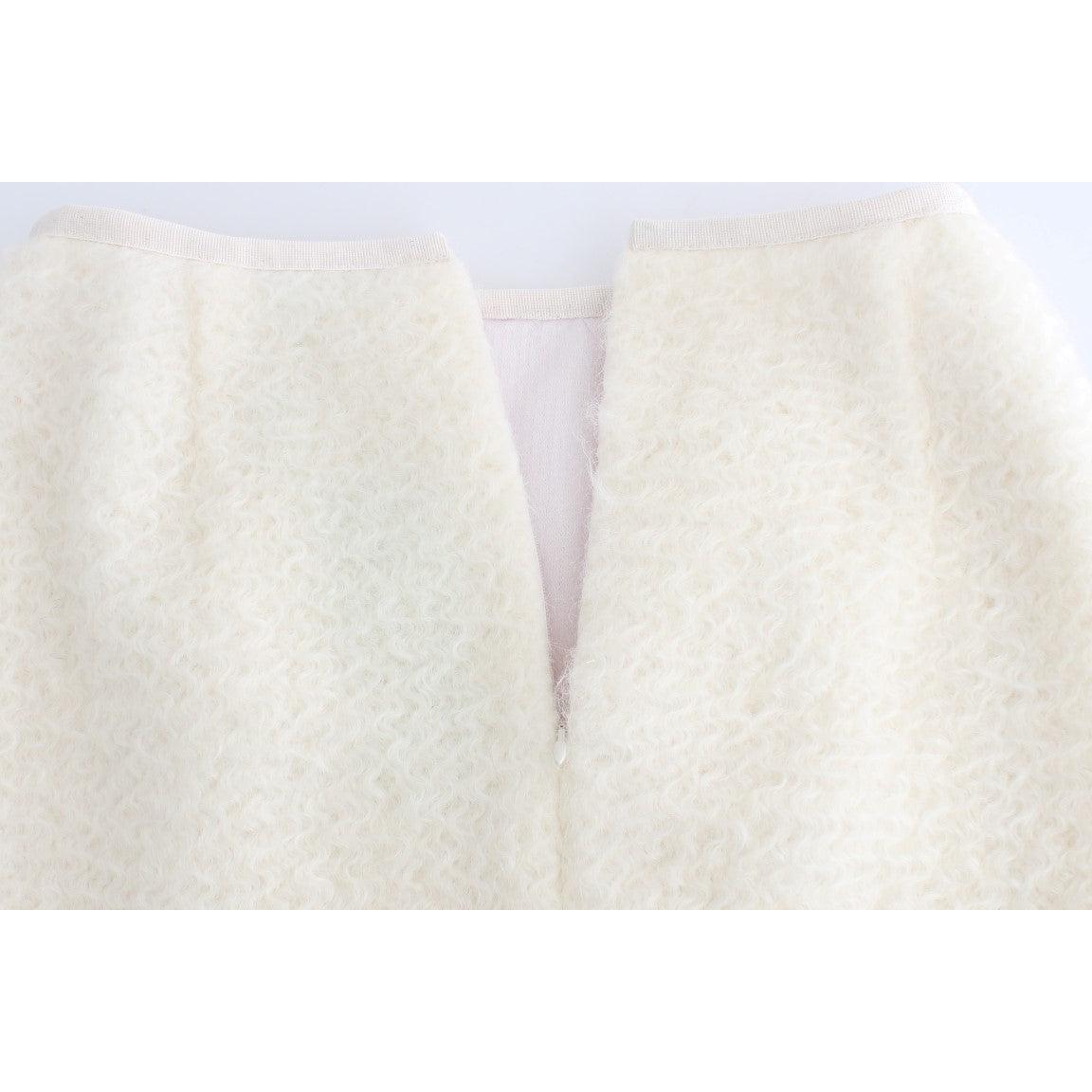 White Pencil Lace Skirt - coffeewithmee2