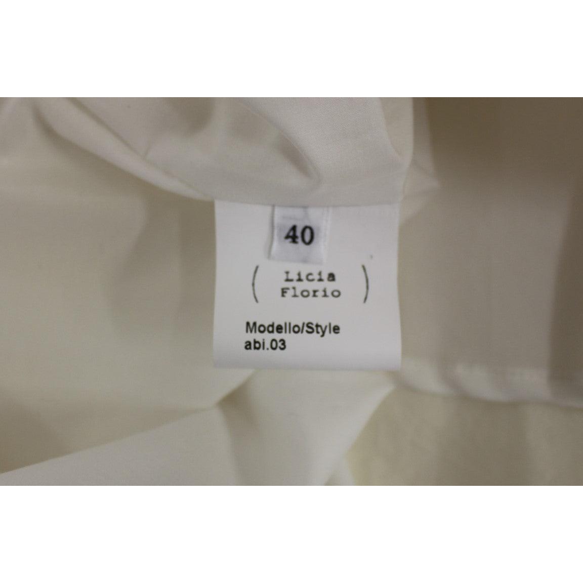 White Halterneck Knee Length Tea Dress - coffeewithmee2