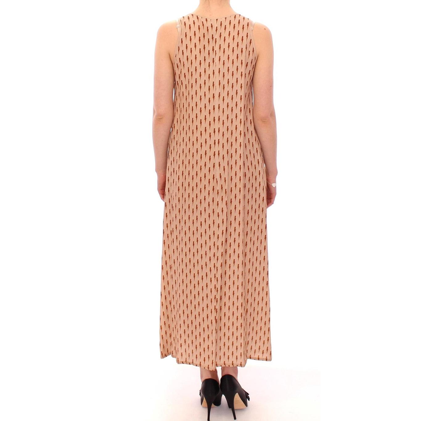 Pink Long Button Front Sleeveless Dress - coffeewithmee2