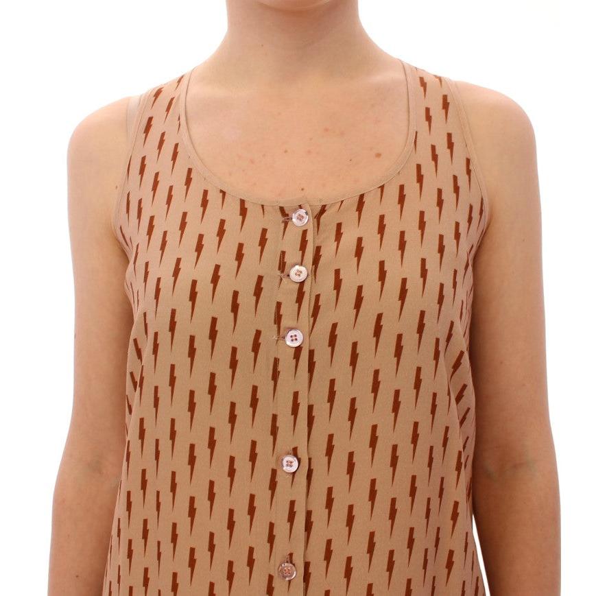 Pink Long Button Front Sleeveless Dress - coffeewithmee2