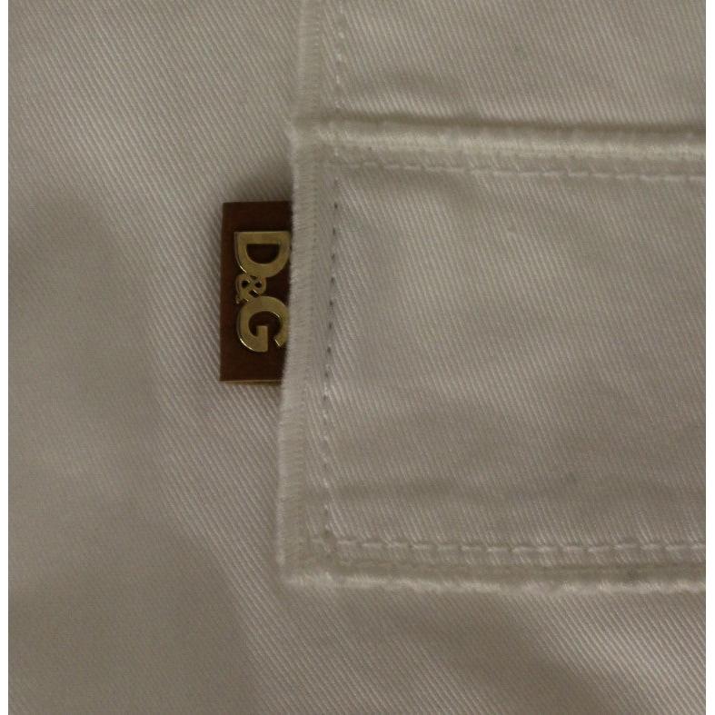 White Cotton Cropped Cargo Pants - coffeewithmee2