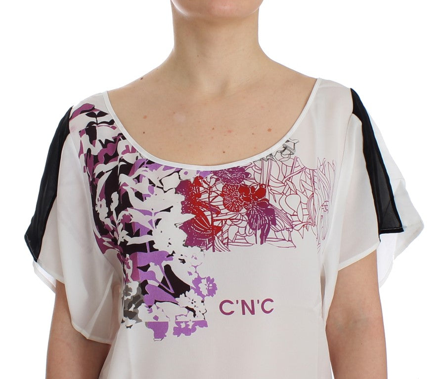 White motive print blouse - coffeewithmee2