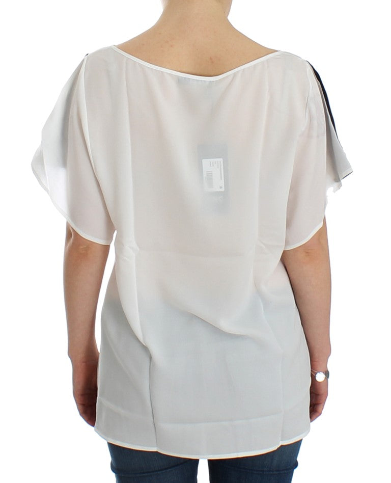 White motive print blouse - coffeewithmee2