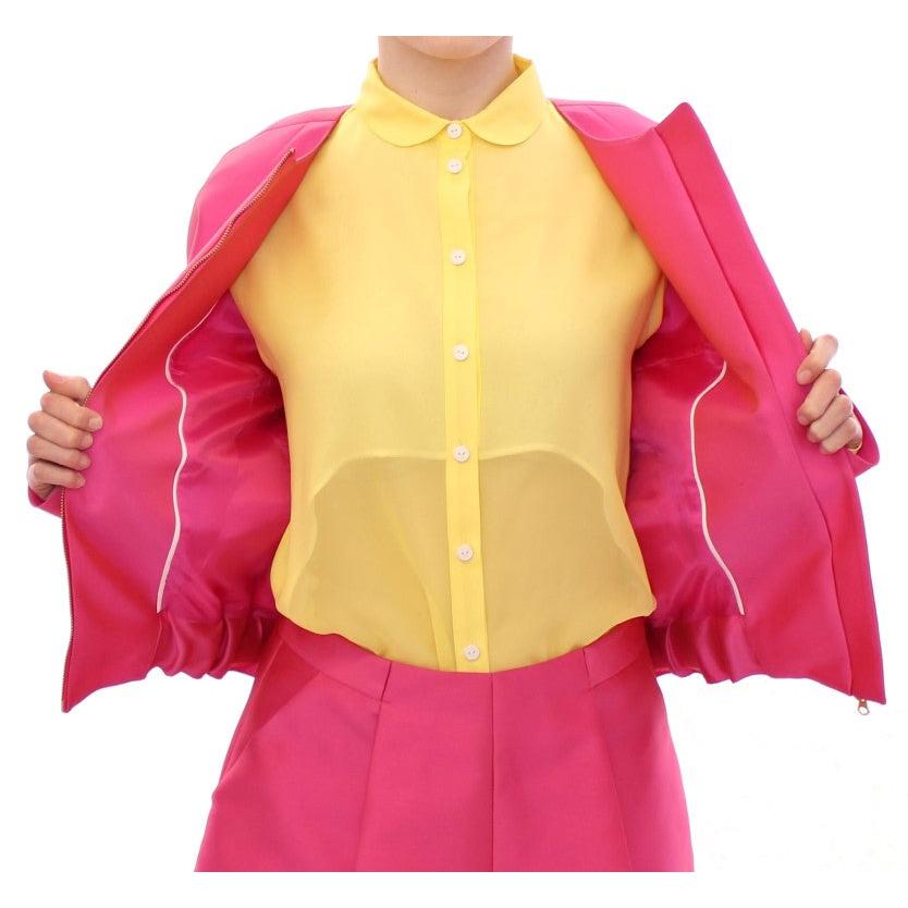 Pink silk blend jacket - coffeewithmee2