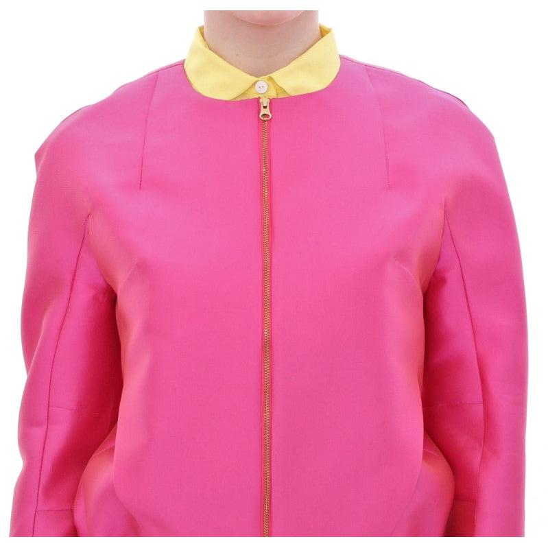 Pink silk blend jacket - coffeewithmee2