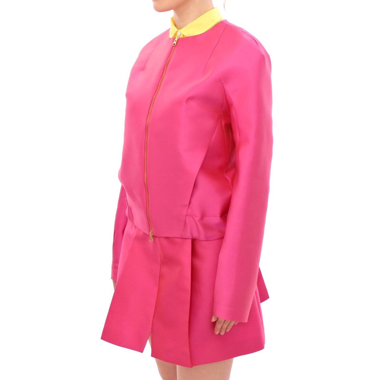 Pink silk blend jacket - coffeewithmee2