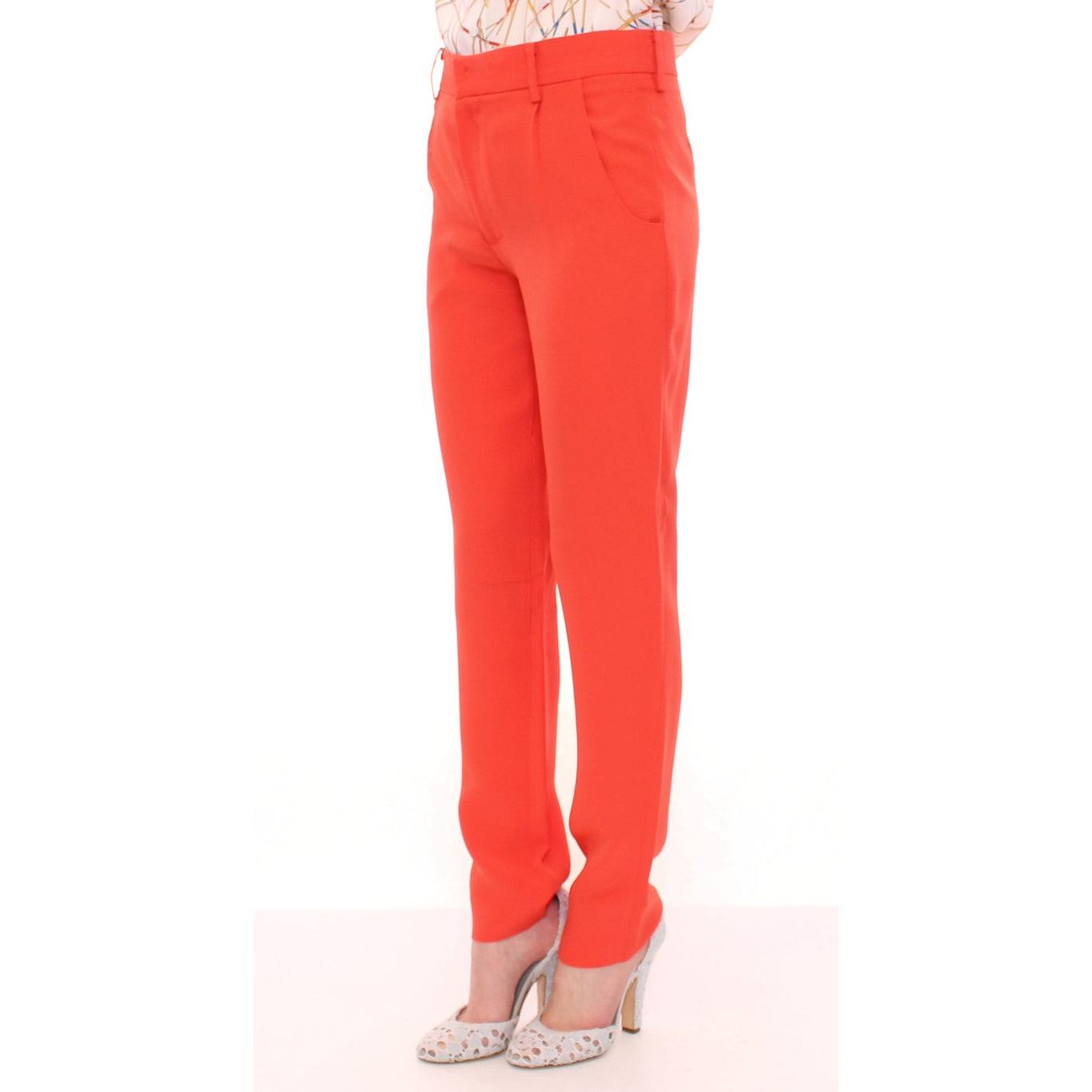 Orange boyfriend stretch pants - coffeewithmee2