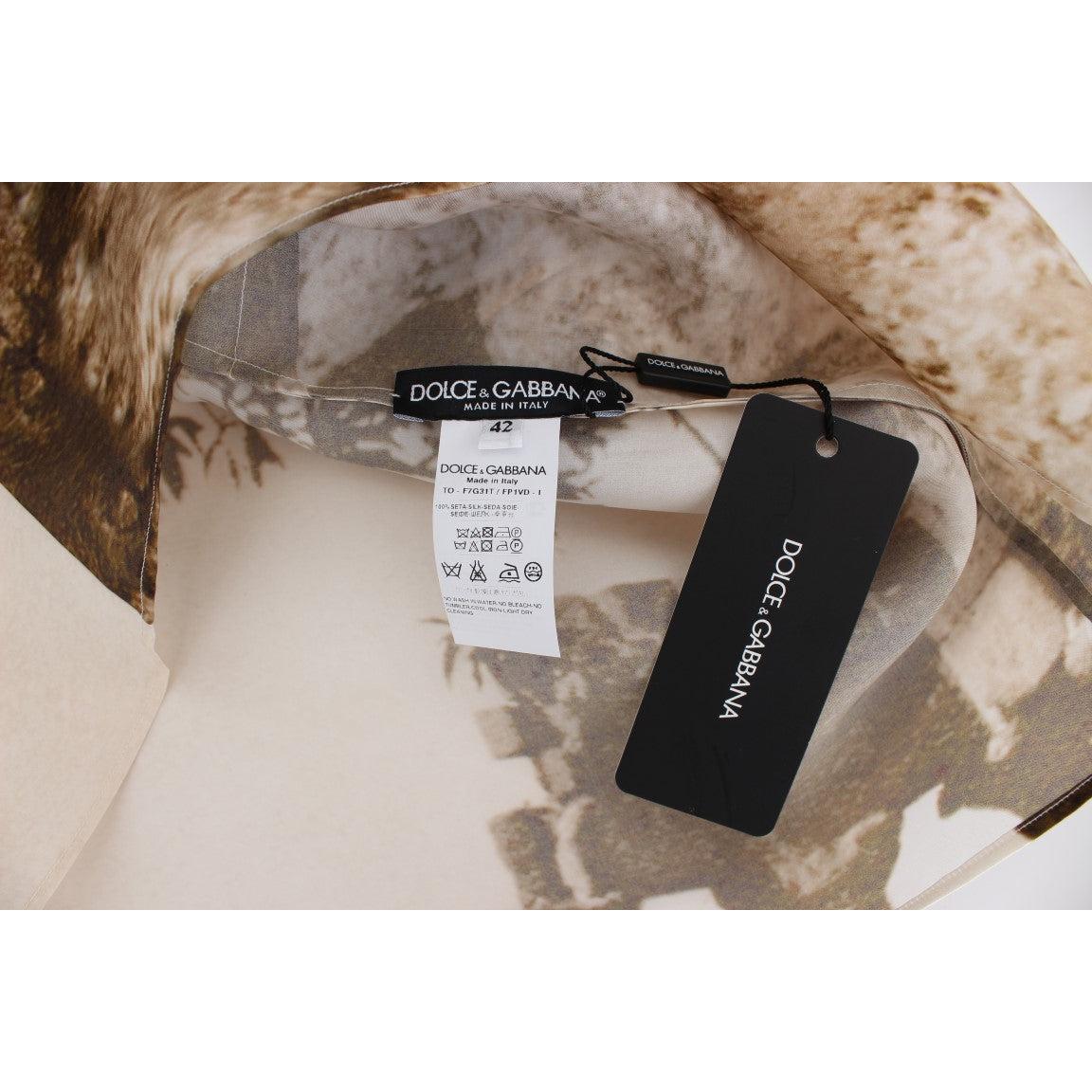 Brown Taormina silk blouse - coffeewithmee2