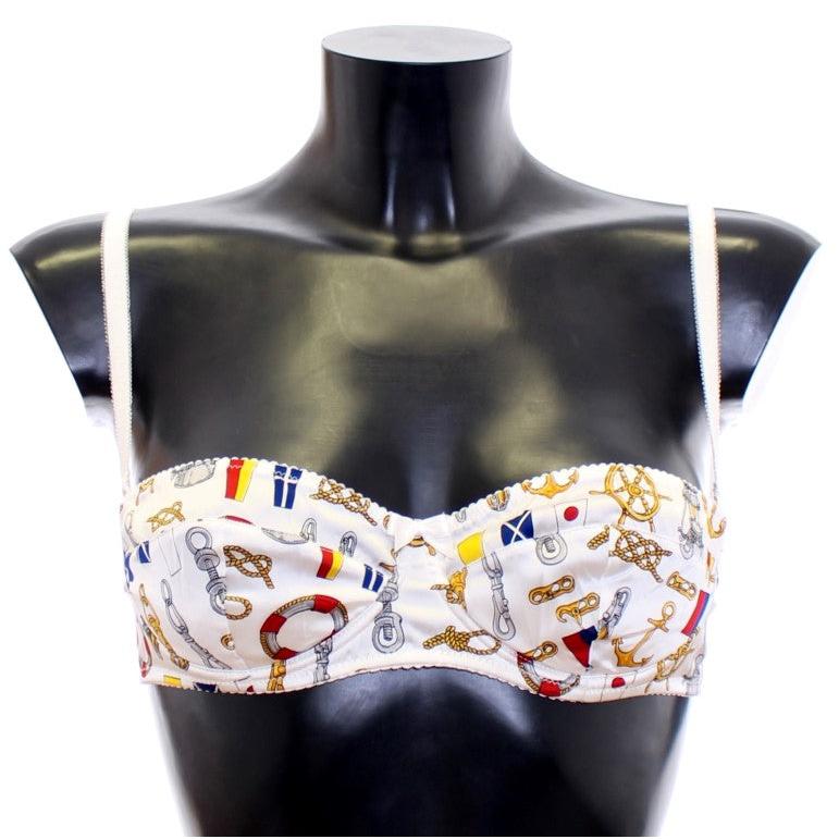 White Sailor Bra Panty Stretch Underwear - coffeewithmee2
