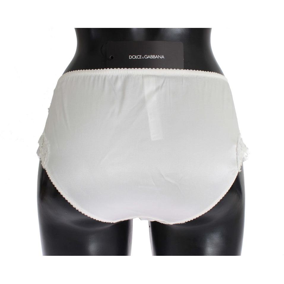 White Satin Stretch Underwear Panties - coffeewithmee2