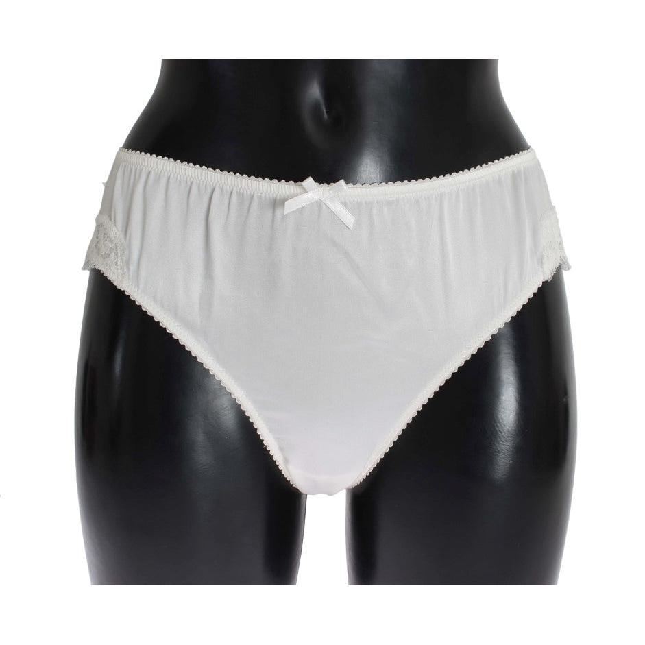 White Satin Stretch Underwear Panties - coffeewithmee2