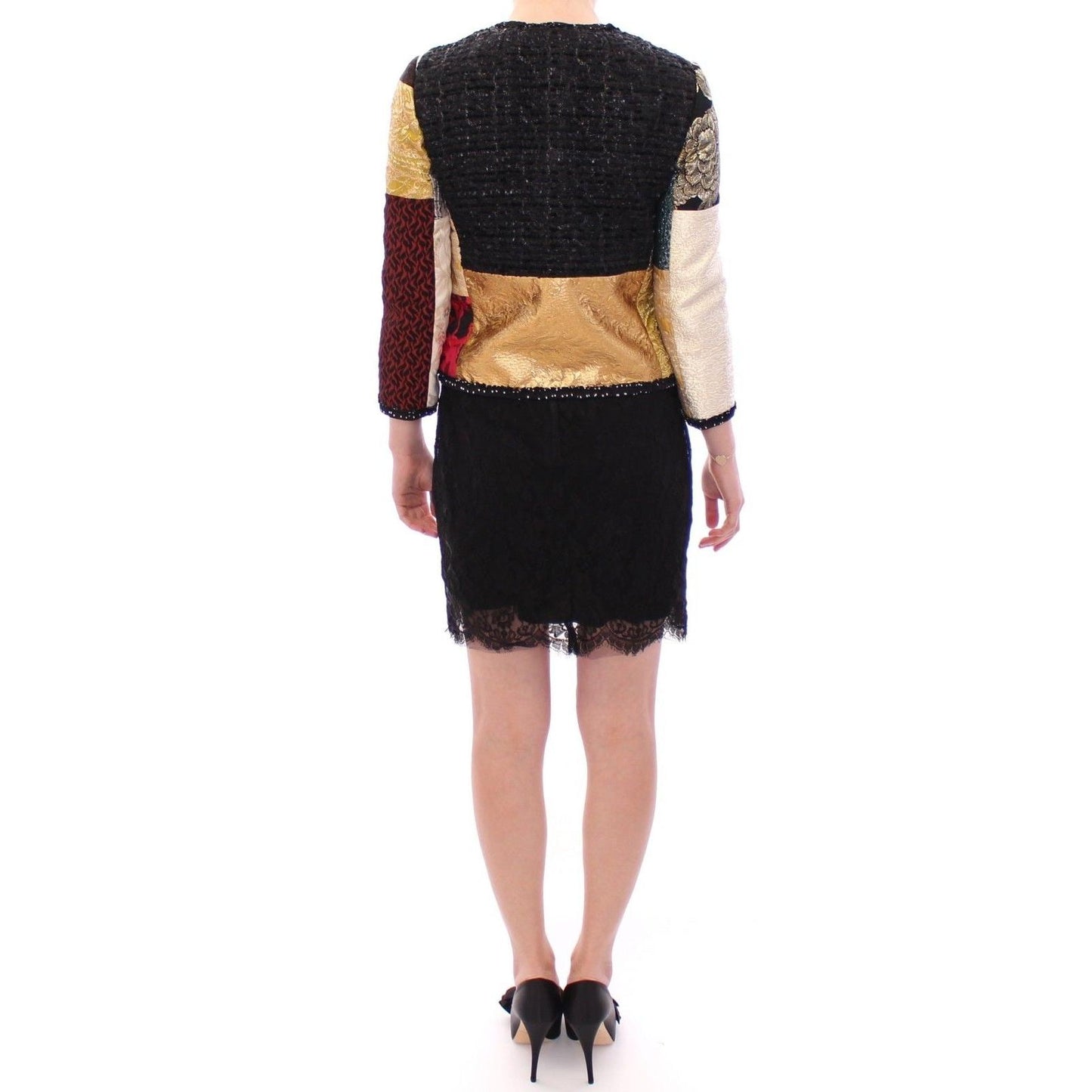 Patchwork Baroque Crystal Jacket Coat - coffeewithmee2