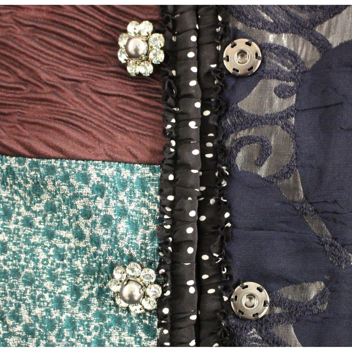 Patchwork Baroque Crystal Jacket Coat - coffeewithmee2