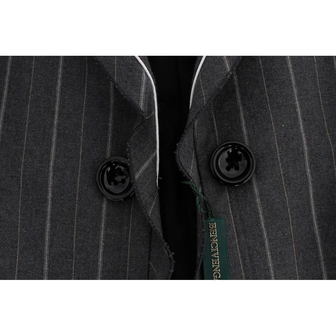 Gray Stretch Suit Sheath Dress & Blazer Set - coffeewithmee2