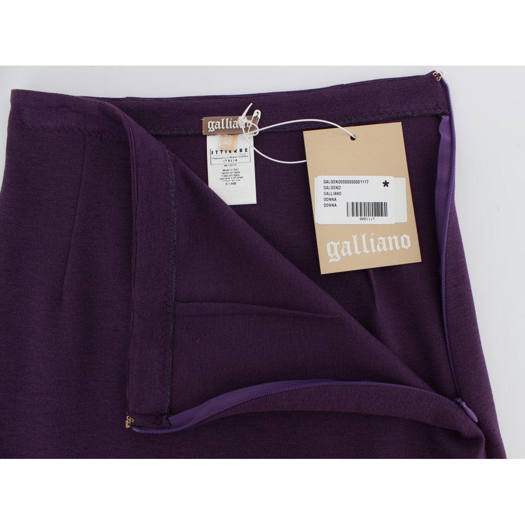 Purple Stretch Pencil Skirt - coffeewithmee2