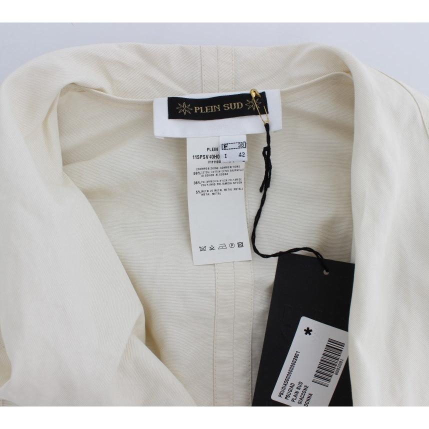 White Trench Coat Jacket - coffeewithmee2