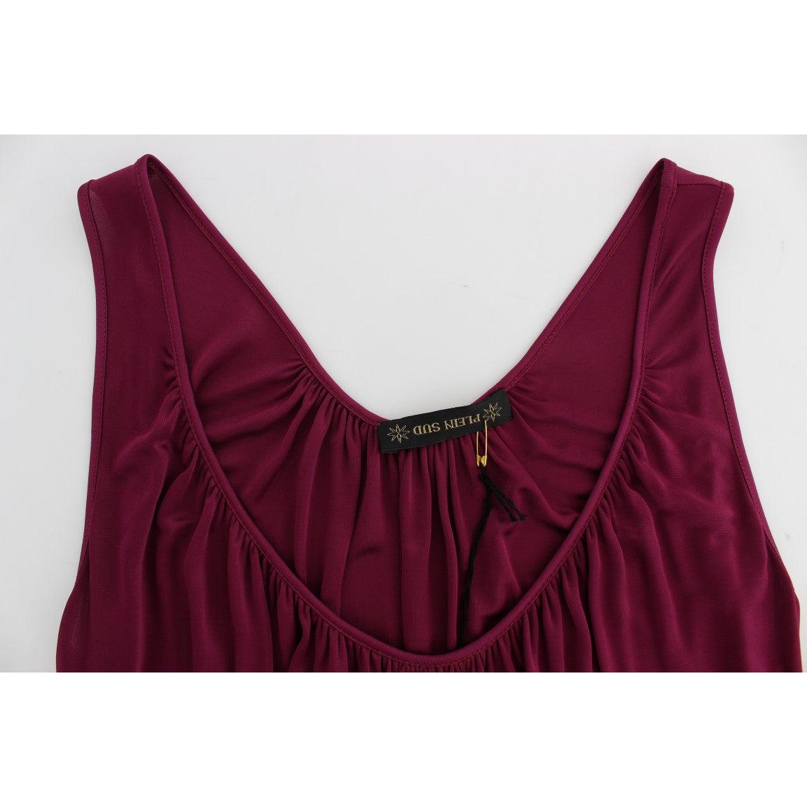 Purple Sleeveless Top Blouse - coffeewithmee2