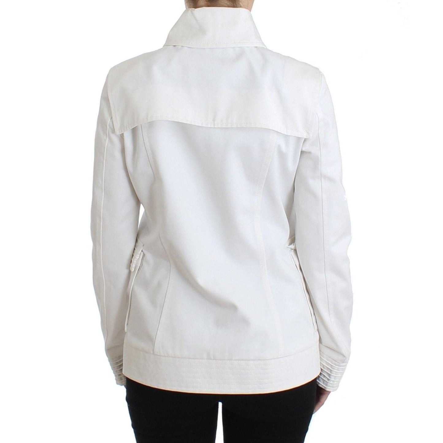 White Double Breasted Jacket Coat Blazer - coffeewithmee2