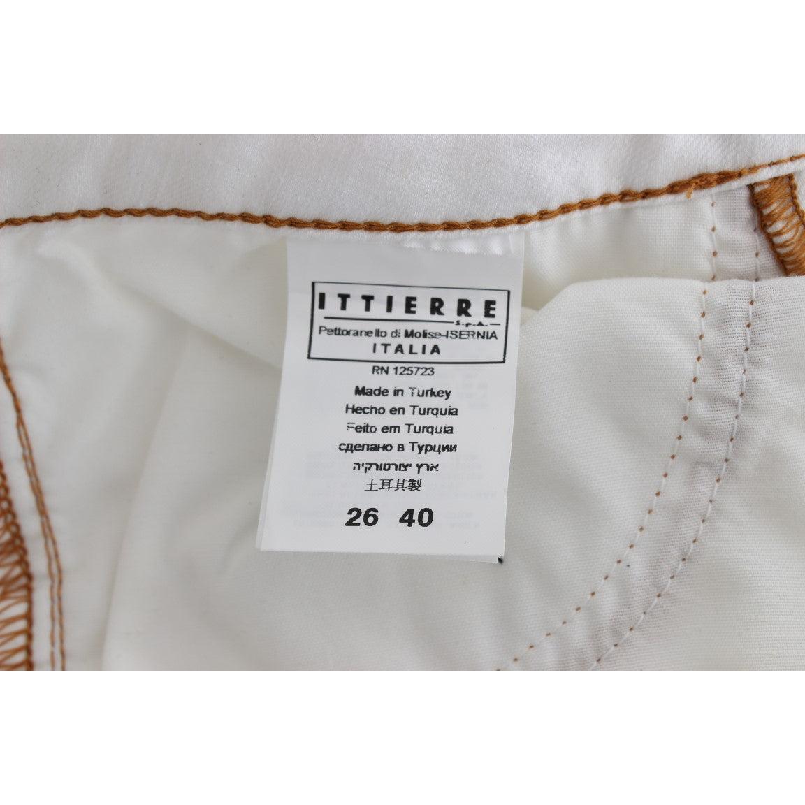 White Cotton Blend Slim Fit Jeans - coffeewithmee2