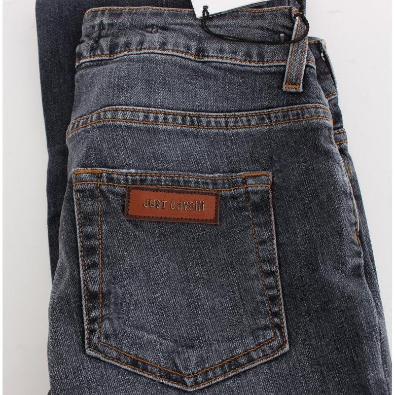 Blue Wash Cotton Blend Slim Fit Jeans - coffeewithmee2