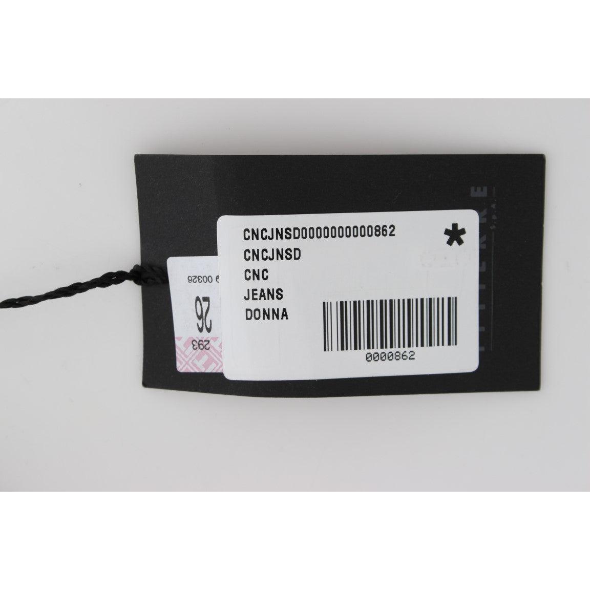 Green Cotton Blend Slim Fit Jeans - coffeewithmee2