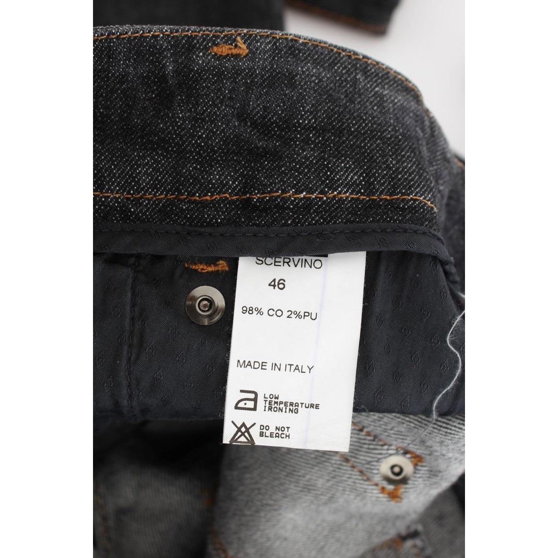 Gray Cotton Slim Fit Denim Jeans - coffeewithmee2