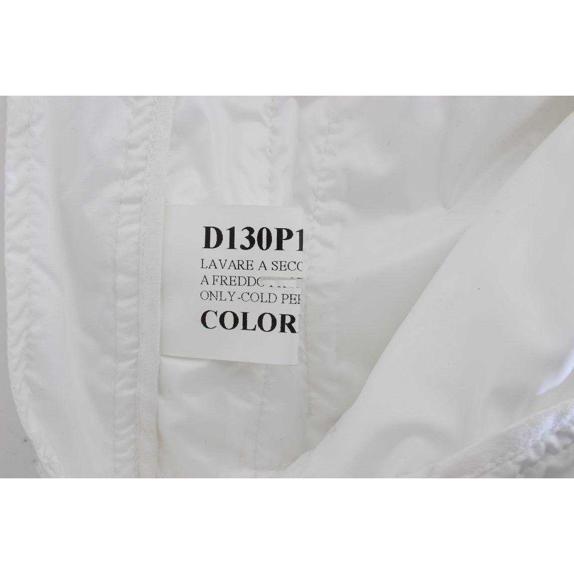 White Nylon Padded Slim Fit Cargo Pants - coffeewithmee2