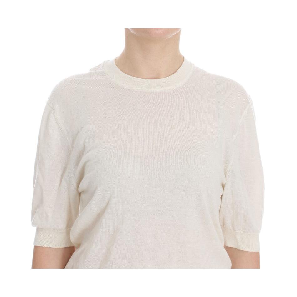 White 100% Cashmere Sweater - coffeewithmee2