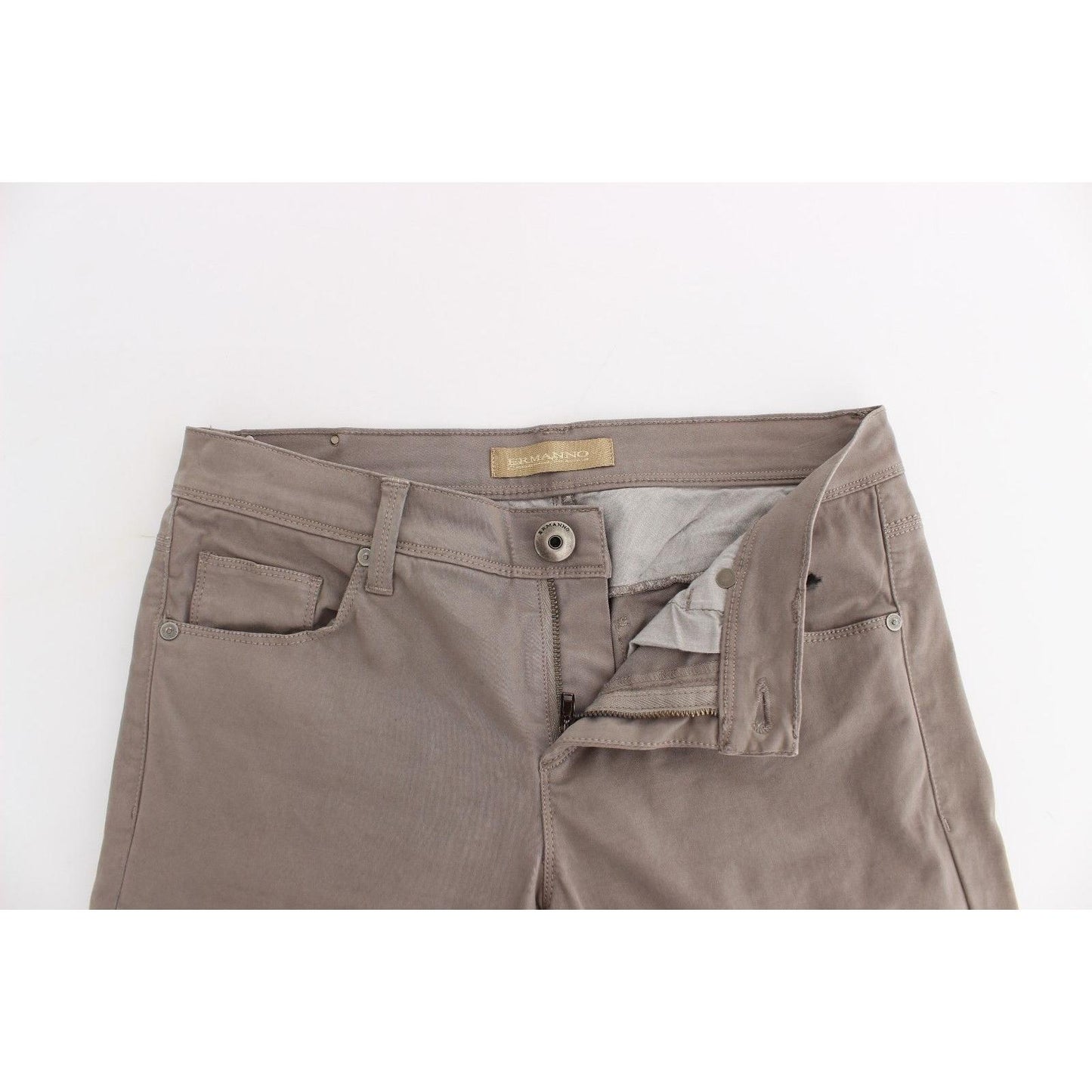 Taupe Beige Slim Jeans Denim Pants Skinny - coffeewithmee2