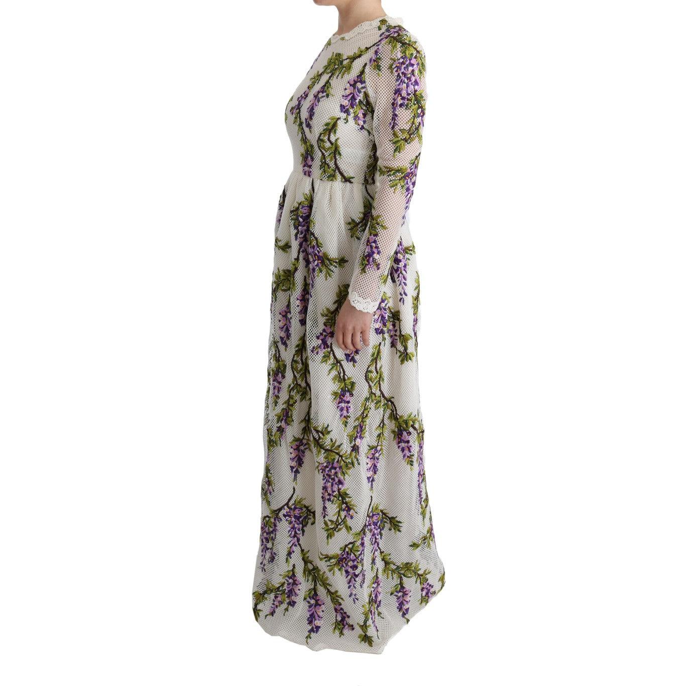 White Floral Embroidered Maxi Dress - coffeewithmee2