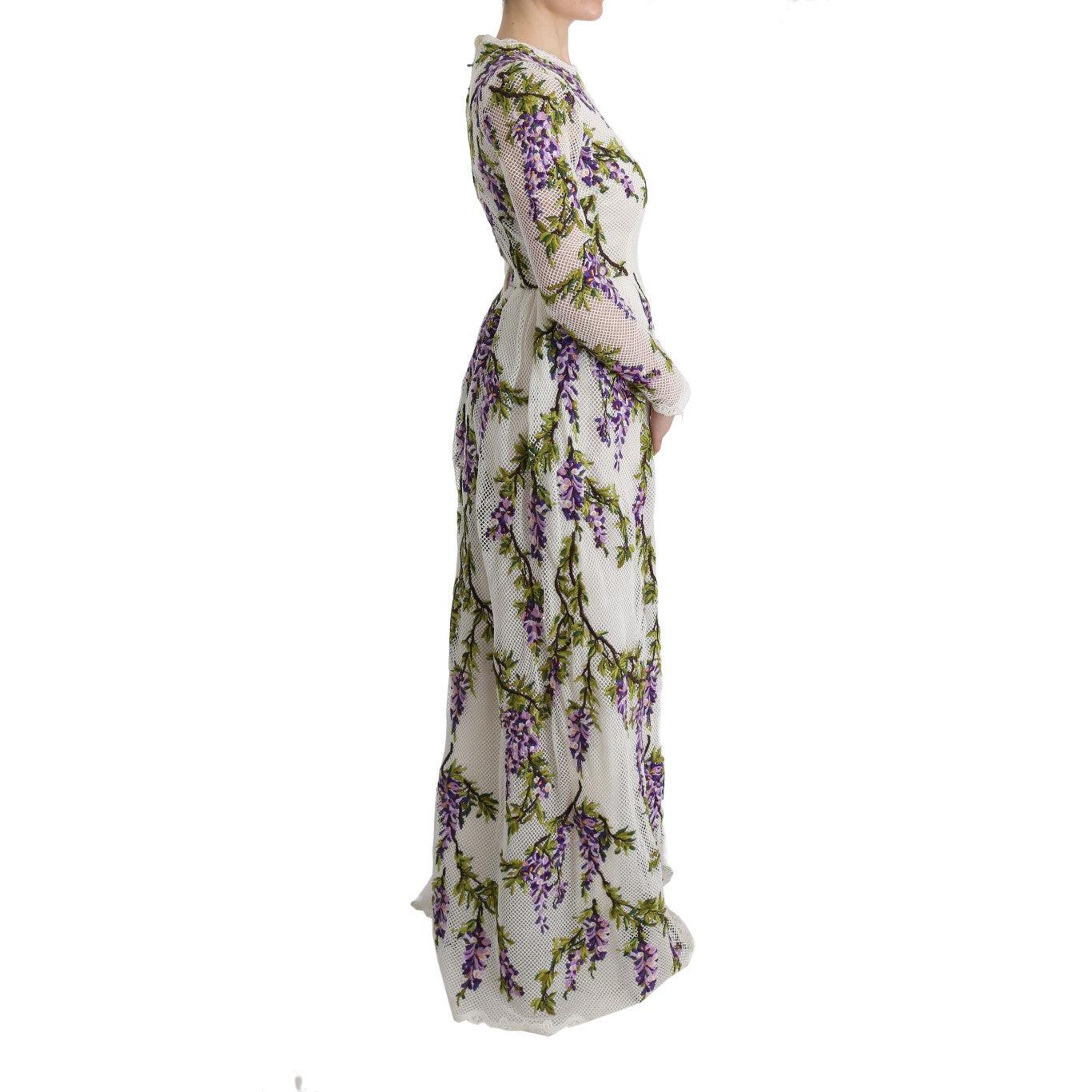 White Floral Embroidered Maxi Dress - coffeewithmee2