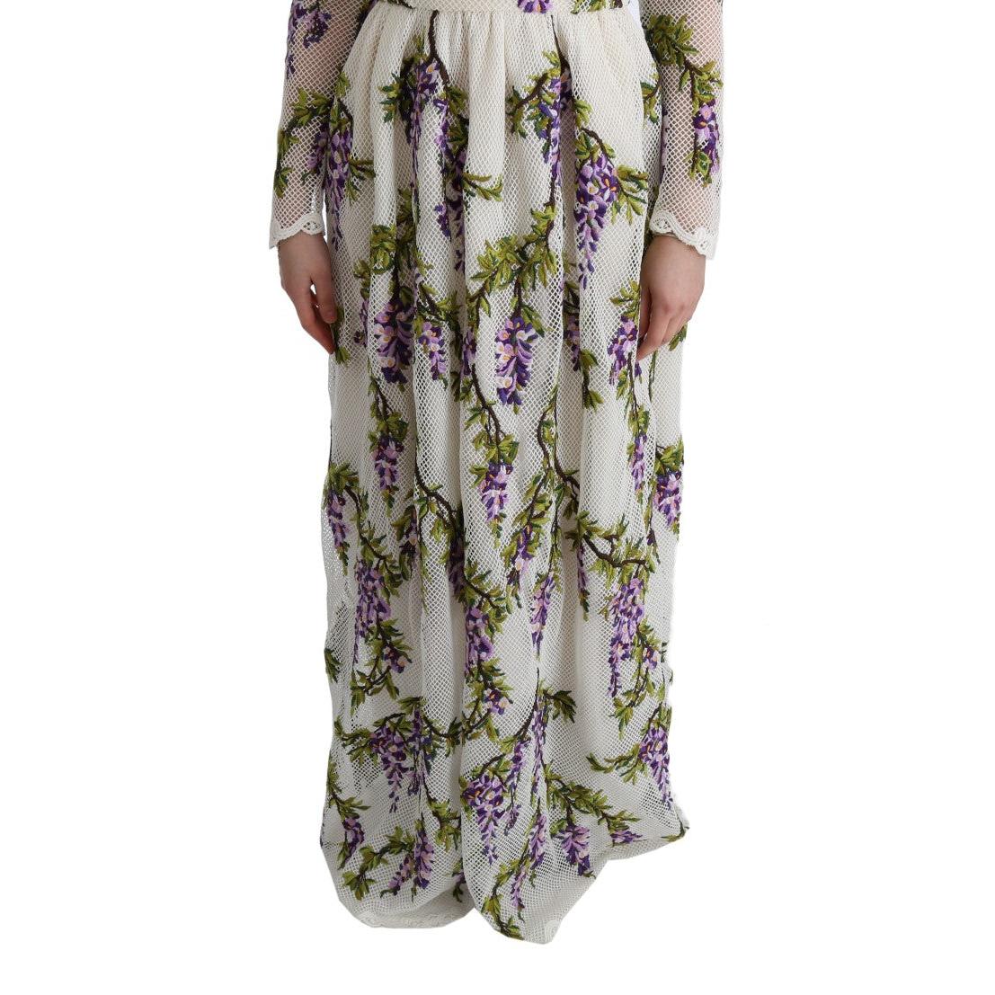 White Floral Embroidered Maxi Dress - coffeewithmee2
