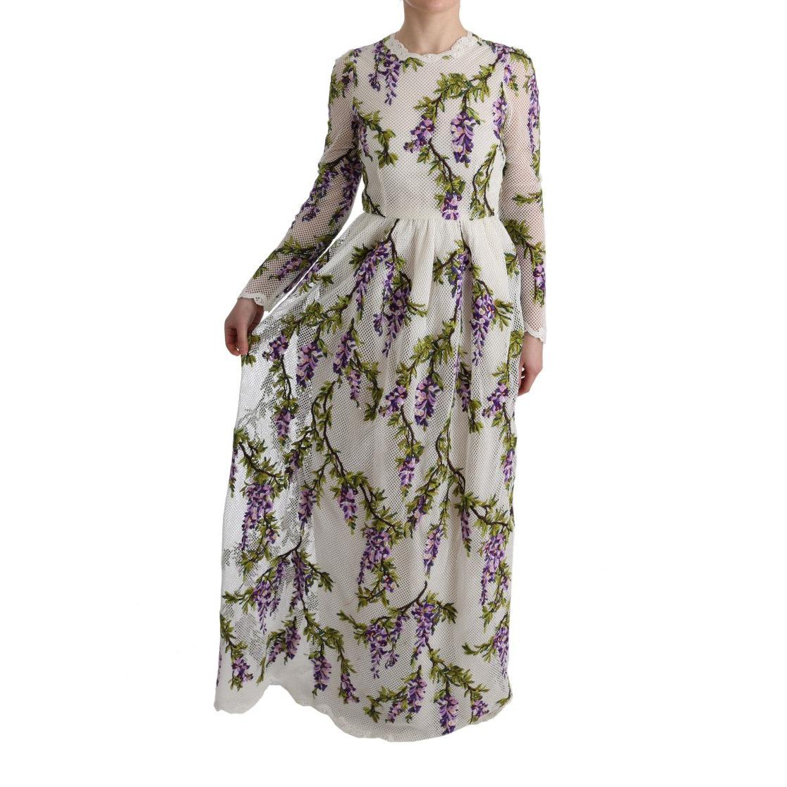 White Floral Embroidered Maxi Dress - coffeewithmee2