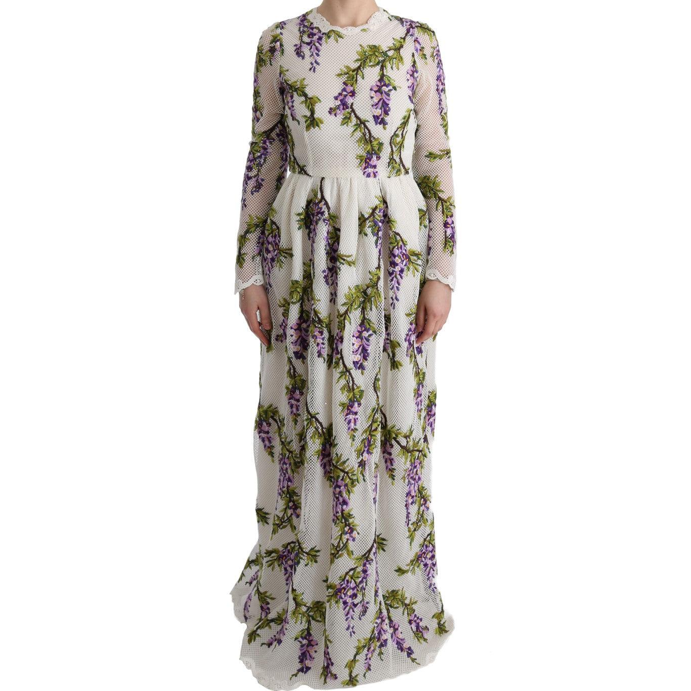White Floral Embroidered Maxi Dress - coffeewithmee2