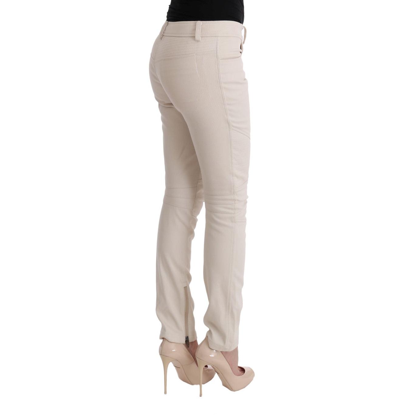 White Slim Fit Casual Jeans - coffeewithmee2