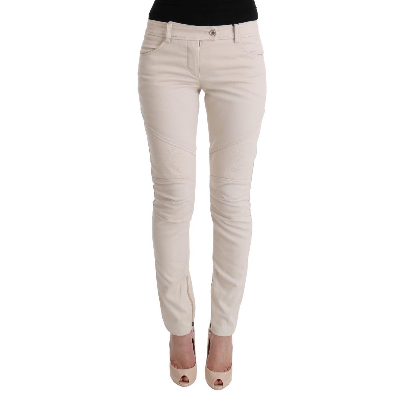 White Slim Fit Casual Jeans - coffeewithmee2